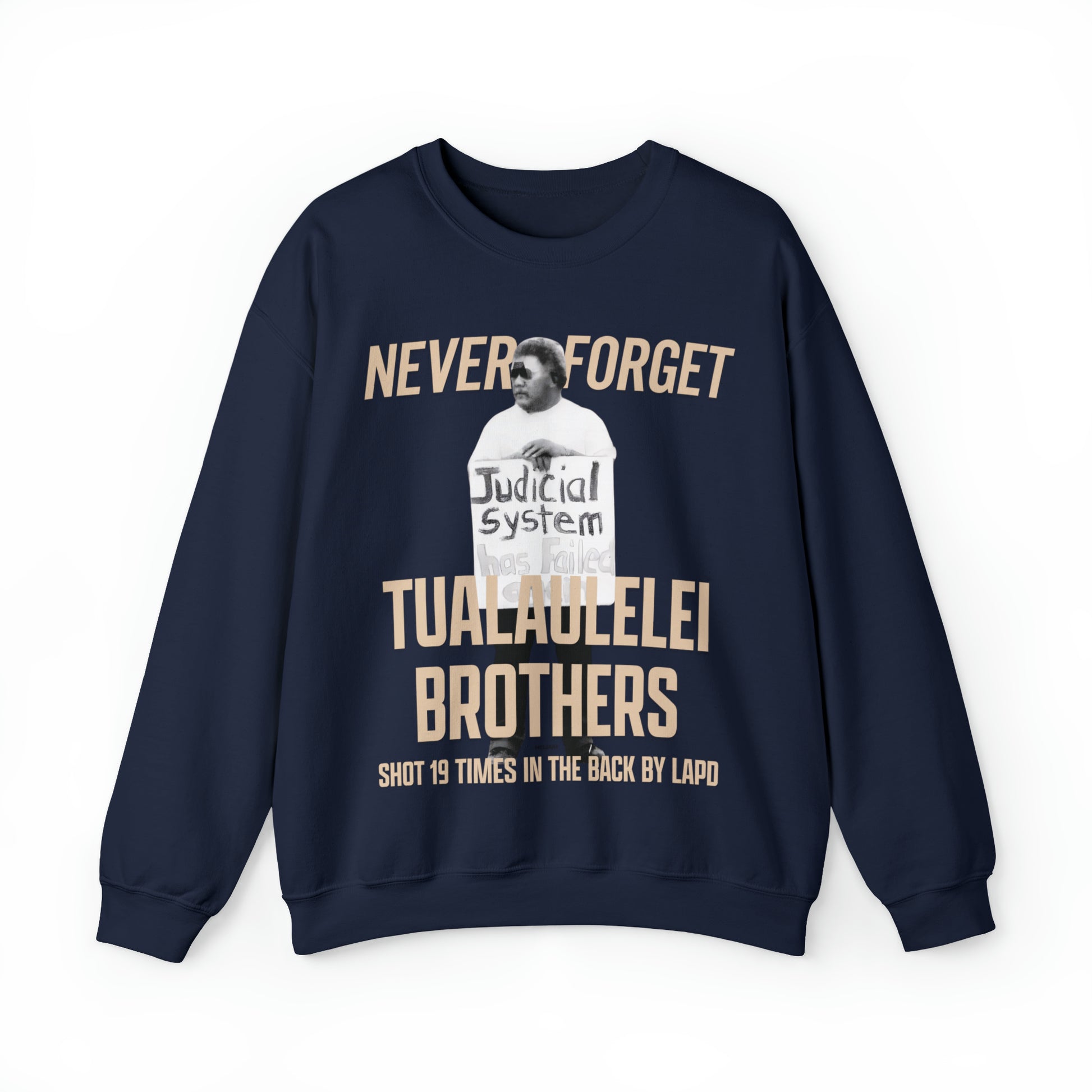 Say Their Names: The Tualaulelei Brothers A Call To Justice Crewneck-Heliaki