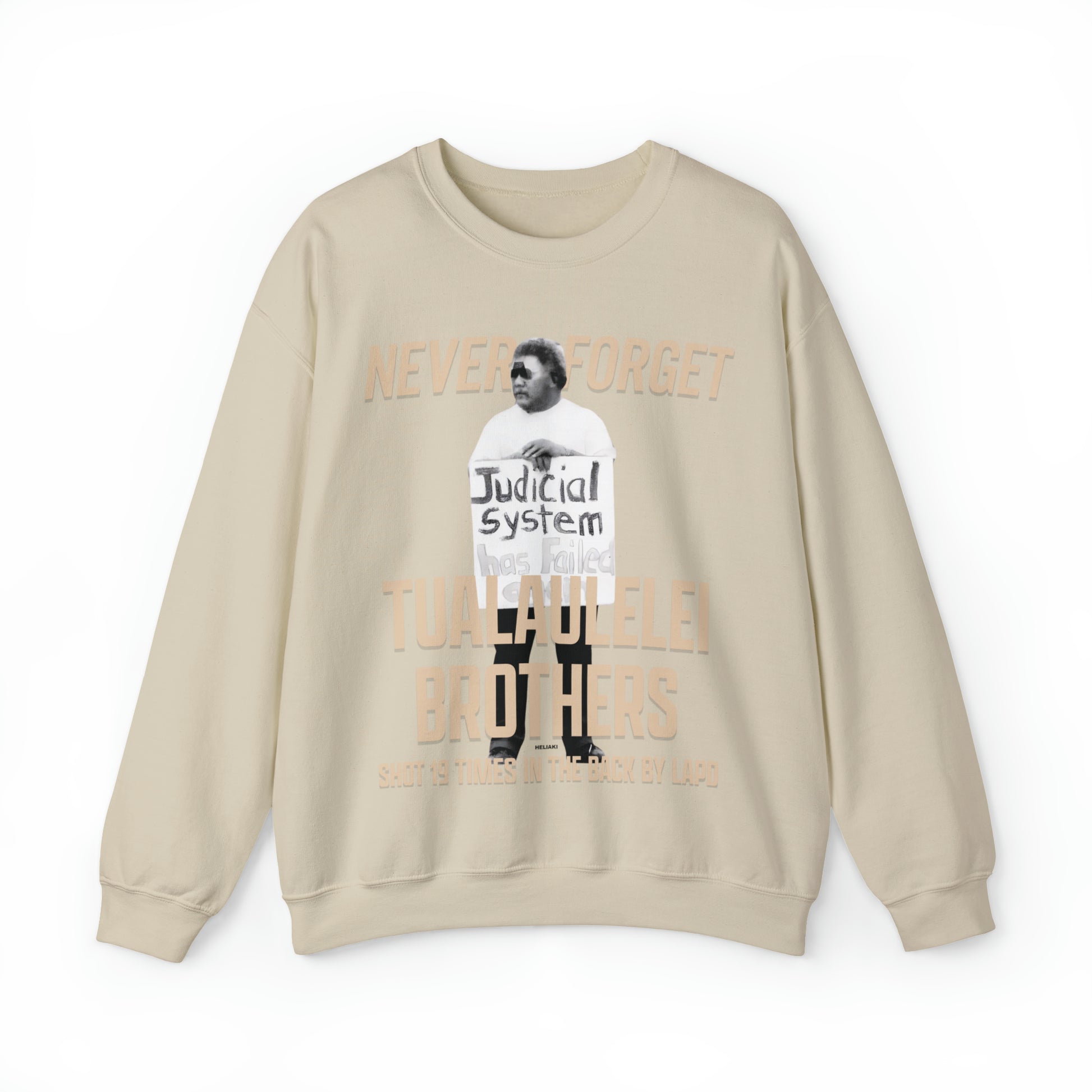 Say Their Names: The Tualaulelei Brothers A Call To Justice Crewneck-Heliaki