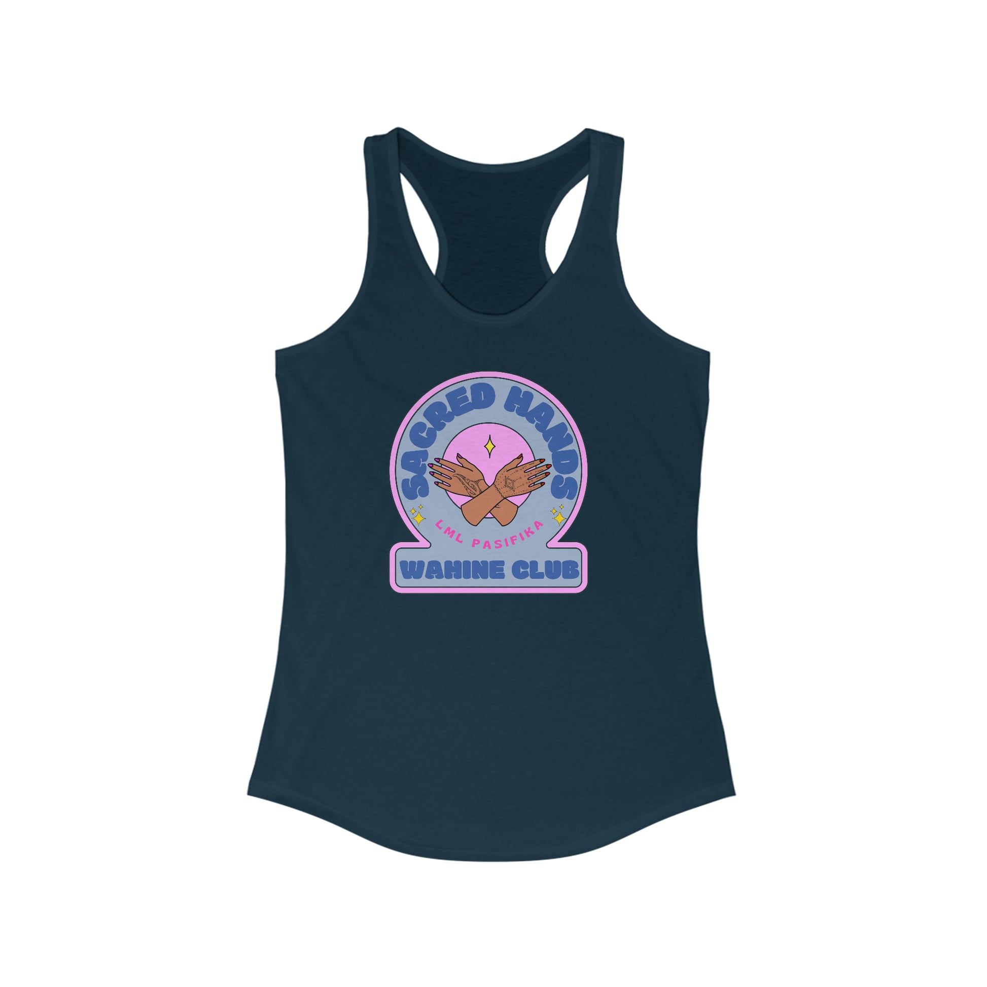 Sacred Hands Wahine Club Racerback Tank-Heliaki