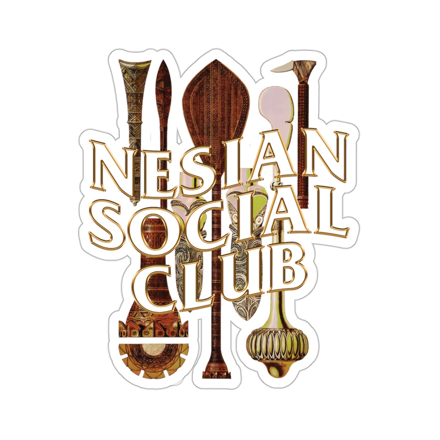 Nesian Social Club Golden Club Sticker