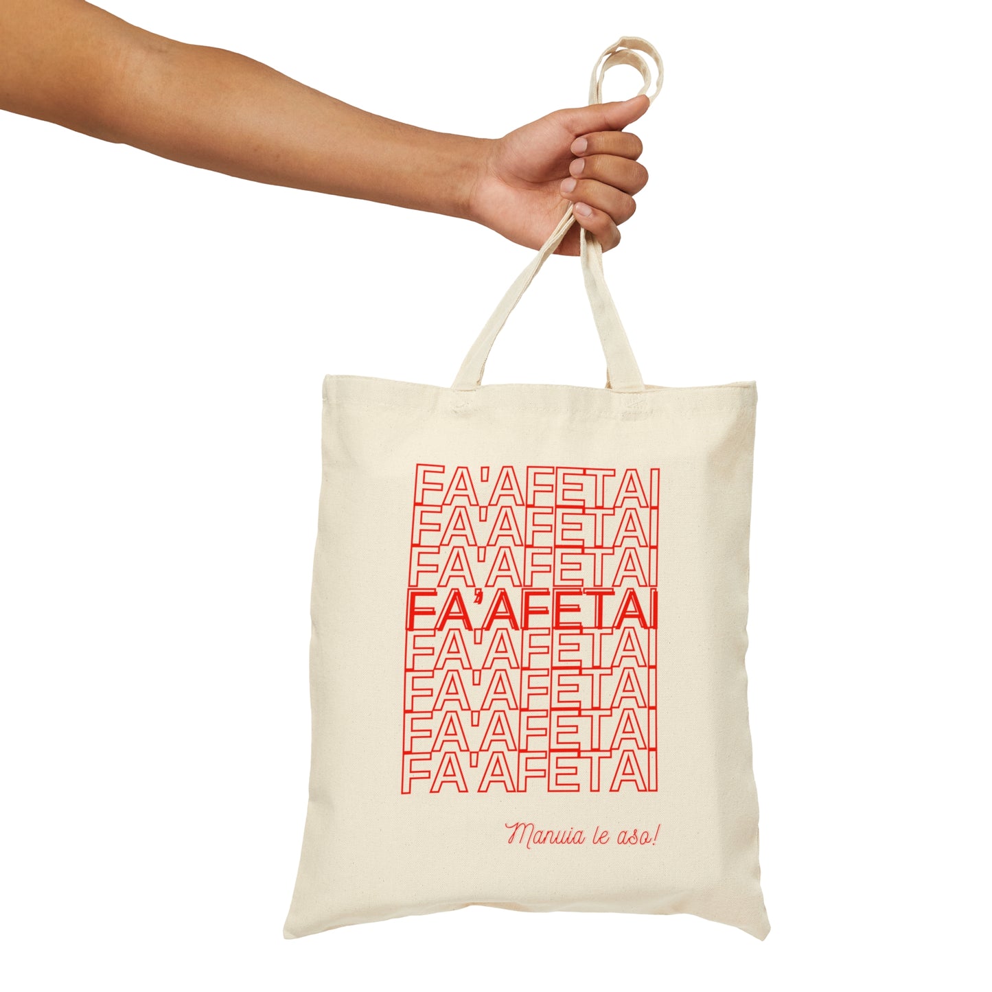 Fa'afetai Lava 'Thank You Very Much' in Samoan Canvas Tote