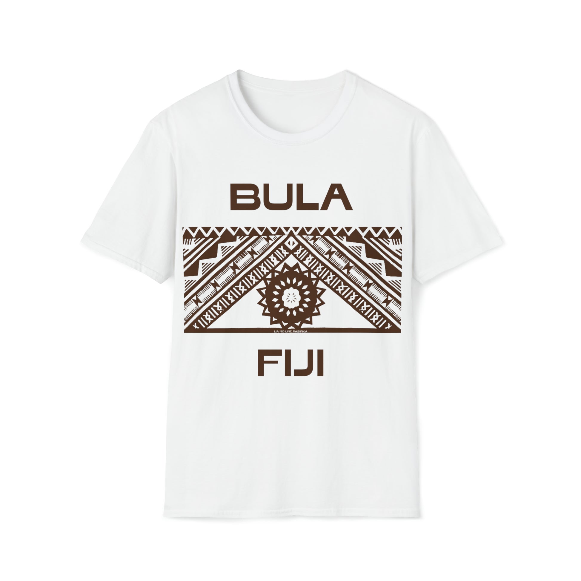 Bula Fiji Masi Print Vintage 1970's Inspired Pasifika AAPI Tee-Heliaki