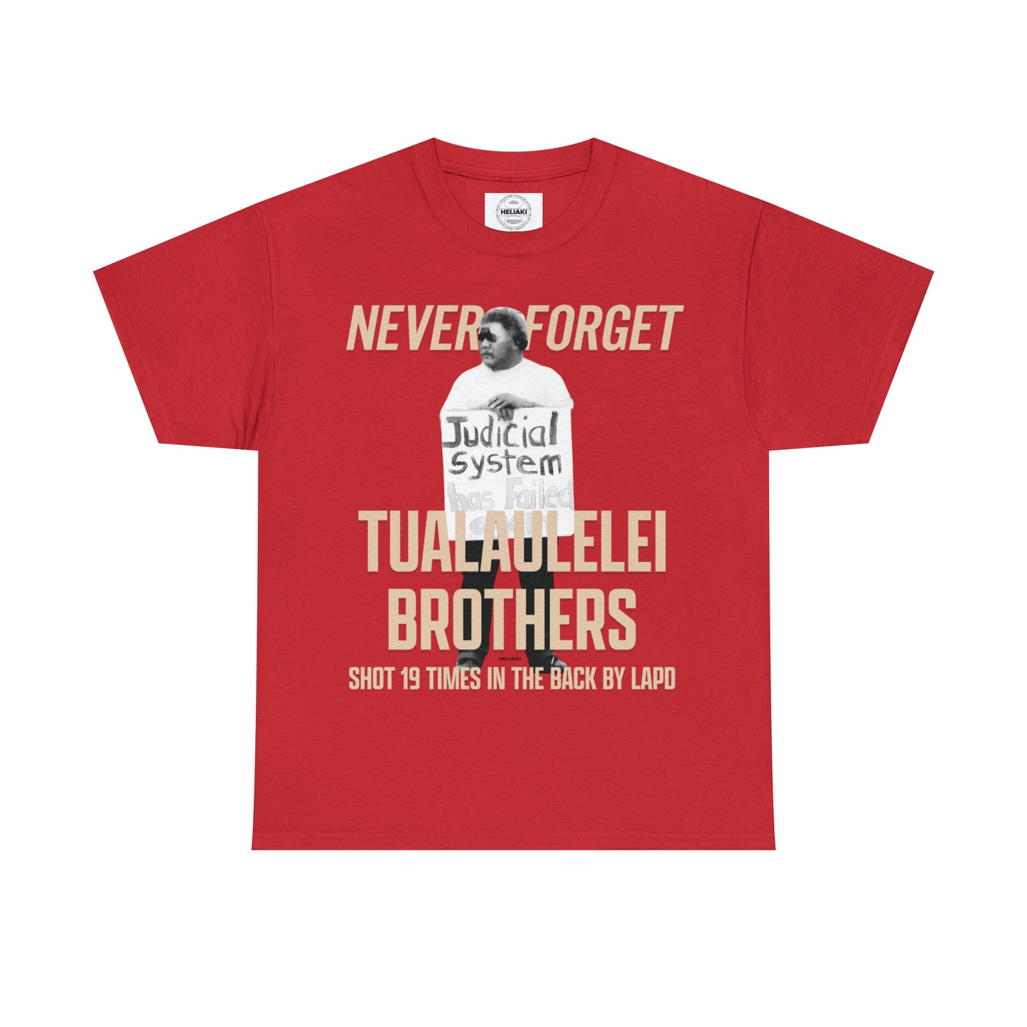 Say Their Names: Tualaulelei Brothers A Call To Justice Tee