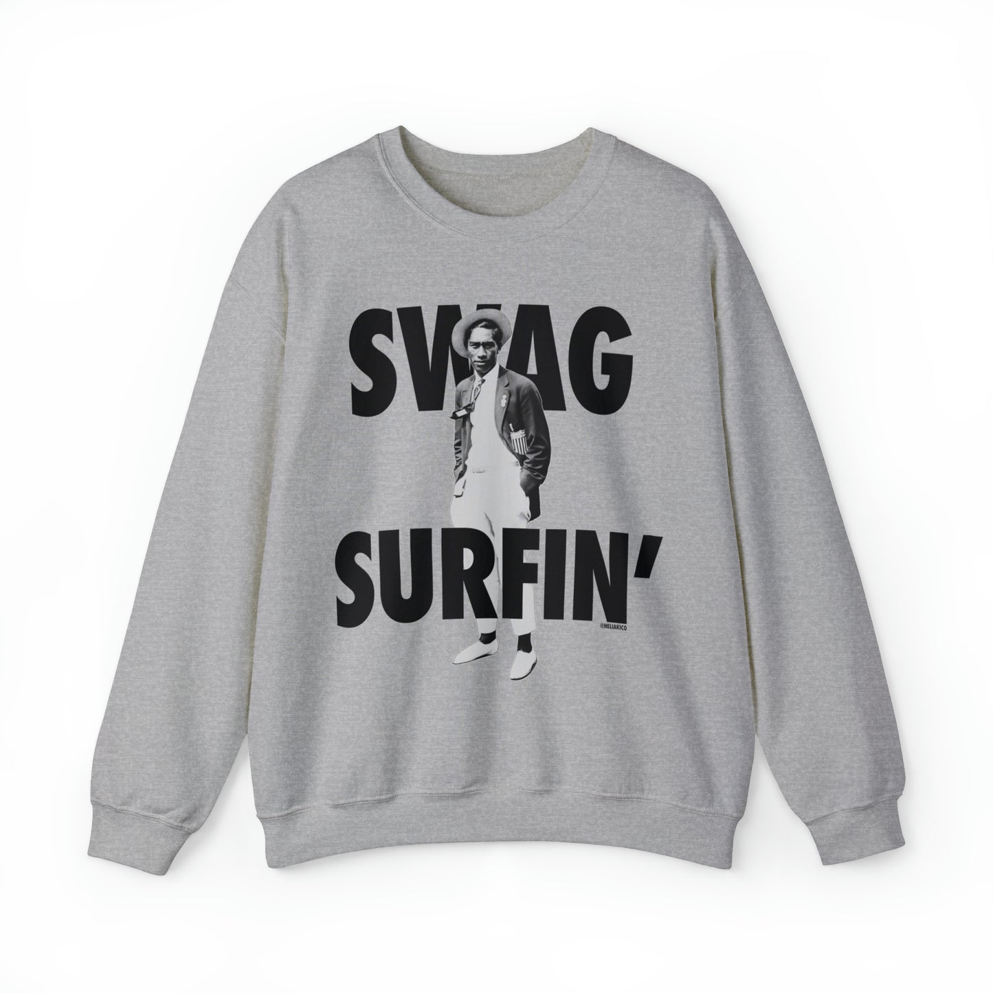 "Nesian Swag Surfin" Uncle Duke Kahanamoku Crewneck