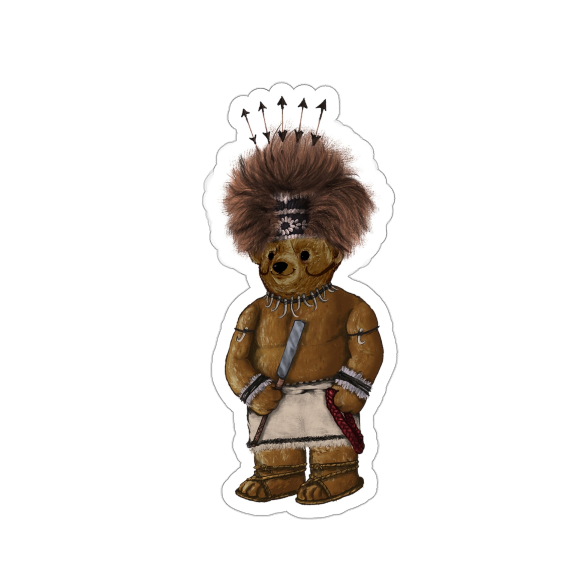 Samoan Uso Polo Bear Kiss-Cut Sticker-Heliaki