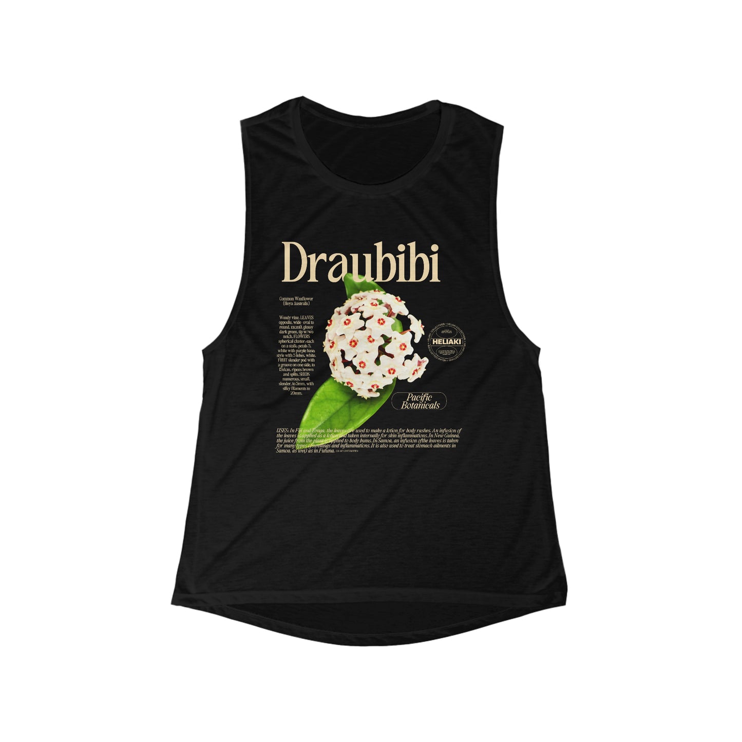 Pacific Botanicals: Draubibi Scoop Muscle Tank-Heliaki