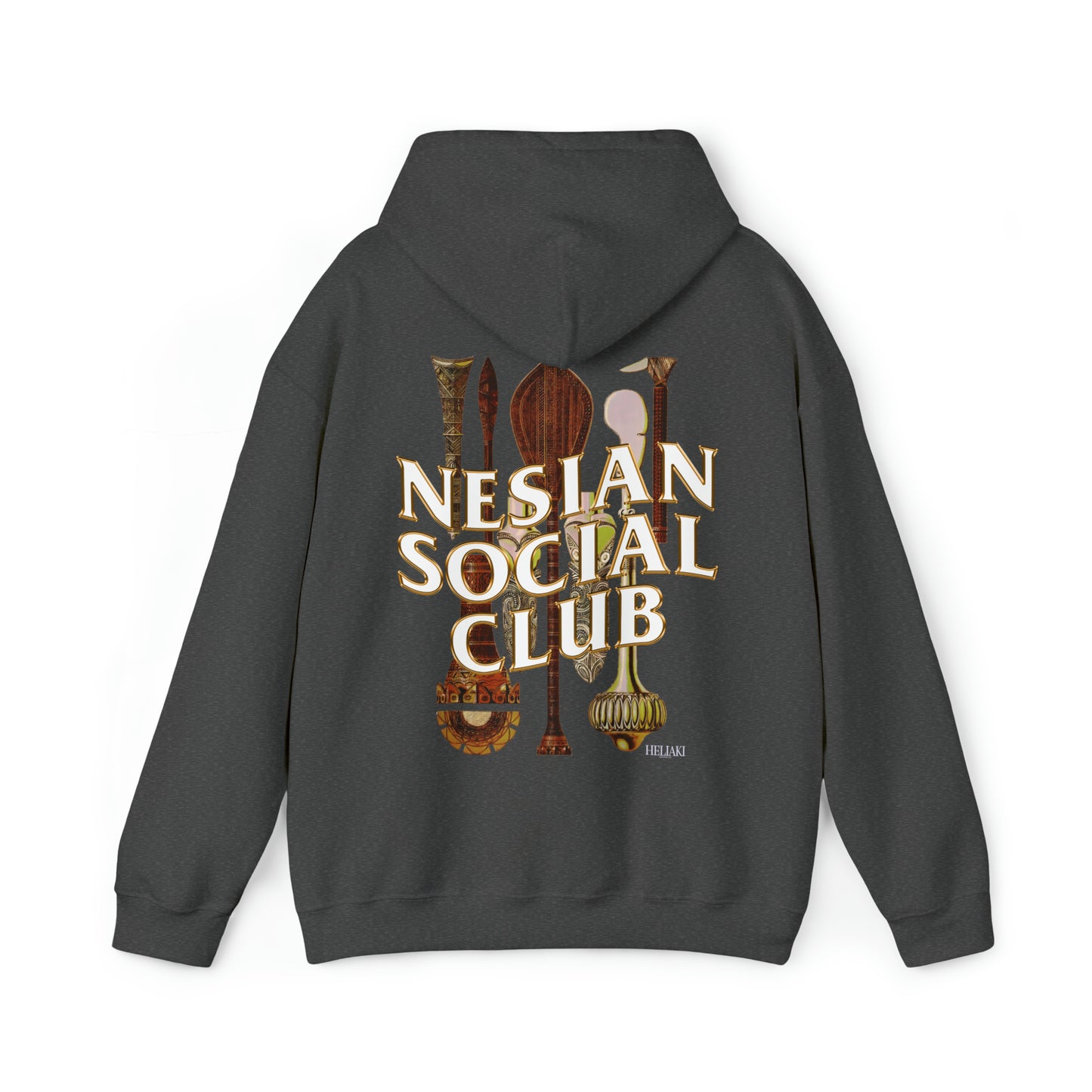 Nesian Social Club 'Golden Nesian Warclubs' Hoodie-Heliaki