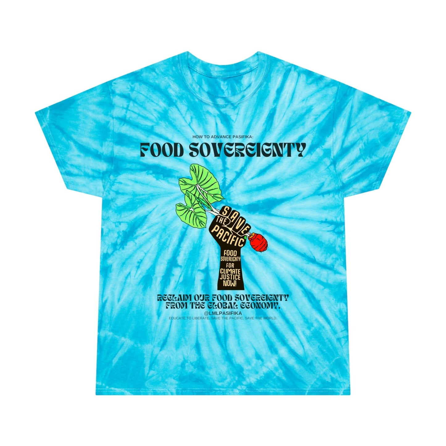 Pasifika Food Sovereignty Tie-dye Tee