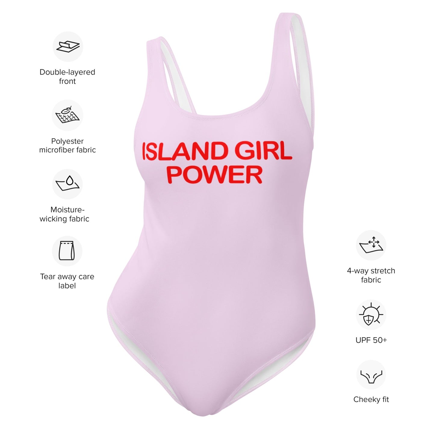 Island Girl Power One-Piece Swimsuit-Heliaki