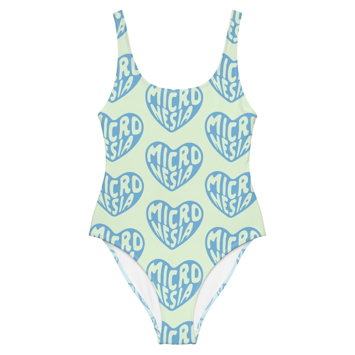 Micronesia Two-Tone Pastel One Piece Swimsuit-Heliaki