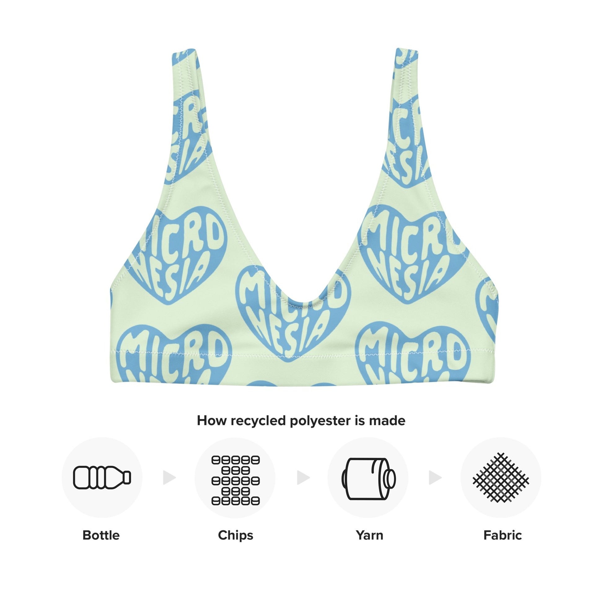 Micronesia Pastel Recycled Bikini Top-Heliaki